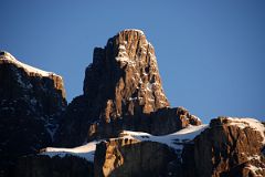 39 Eisenhower Tower At Southeastern End Of Castle Mountain Sunrise From Trans Canada Highway Driving Between Banff And Lake Louise in Winter.jpg